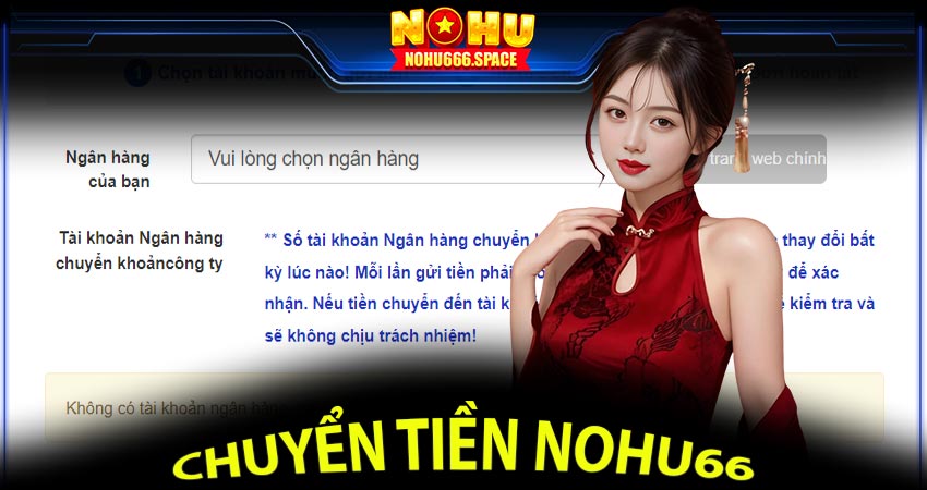 Tiến hành chuyển tiền nohu66